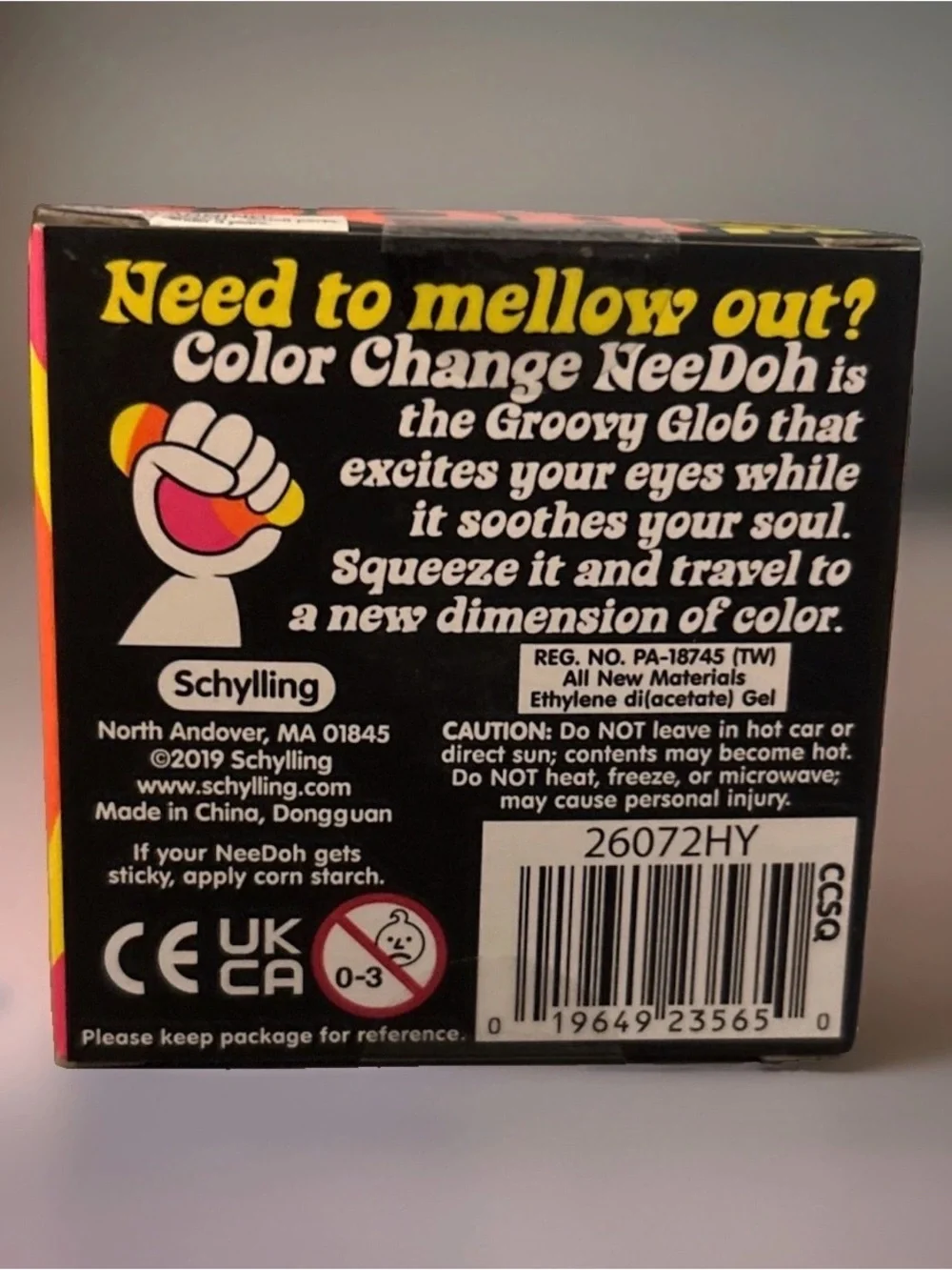 Schylling NeeDoh Color Change Ball Pink Changes To Purple New Sealed Authentic